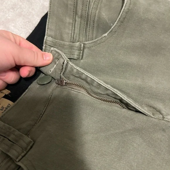 Democracy Women's Straight Leg Jeans - Olive Green - Picture 4 of 6